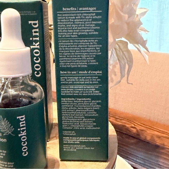 Cocokind Chlorophyll Discoloration Serum 1 Fl oz NEW LOT OF 2 - Picture 7 of 8